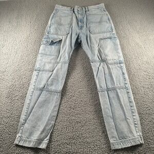 SLVRLAKE Savior‎ Jeans Women's 32 Blue Relaxed Light Wash Carpenter Utility
